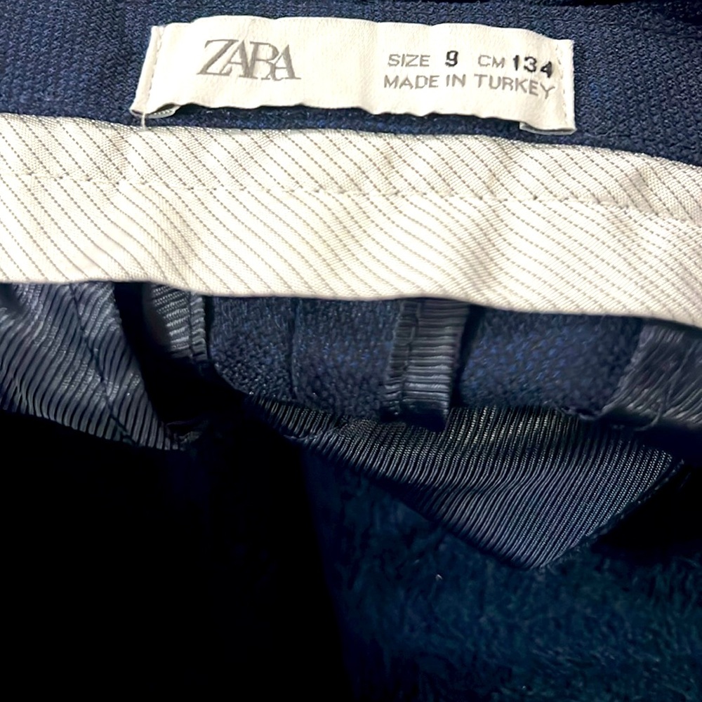 Navy blue  (slim fit) textured suit pants / excellent condition